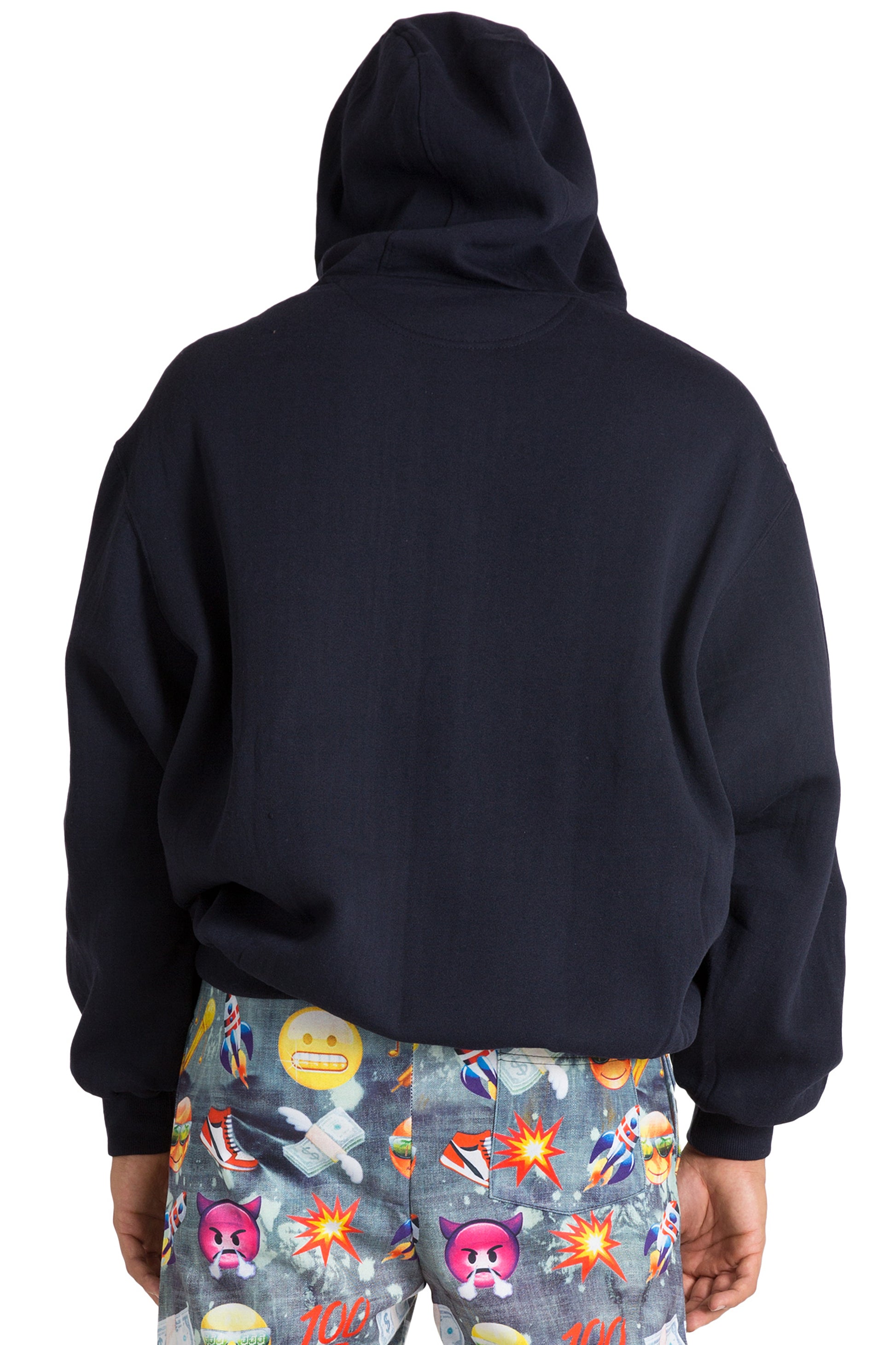 Vibes Man's Fleece Pullover Hoodie Sweatshirt With Kangaroo Pocket