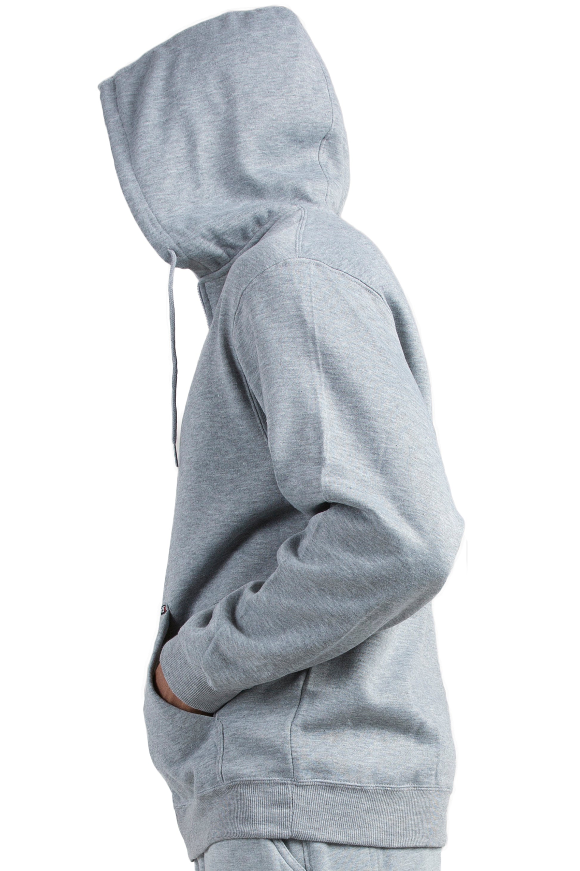 Vibes Men's Fleece Zip Up Hoodie Jackets Kangaroo Pockets Rib Bottom