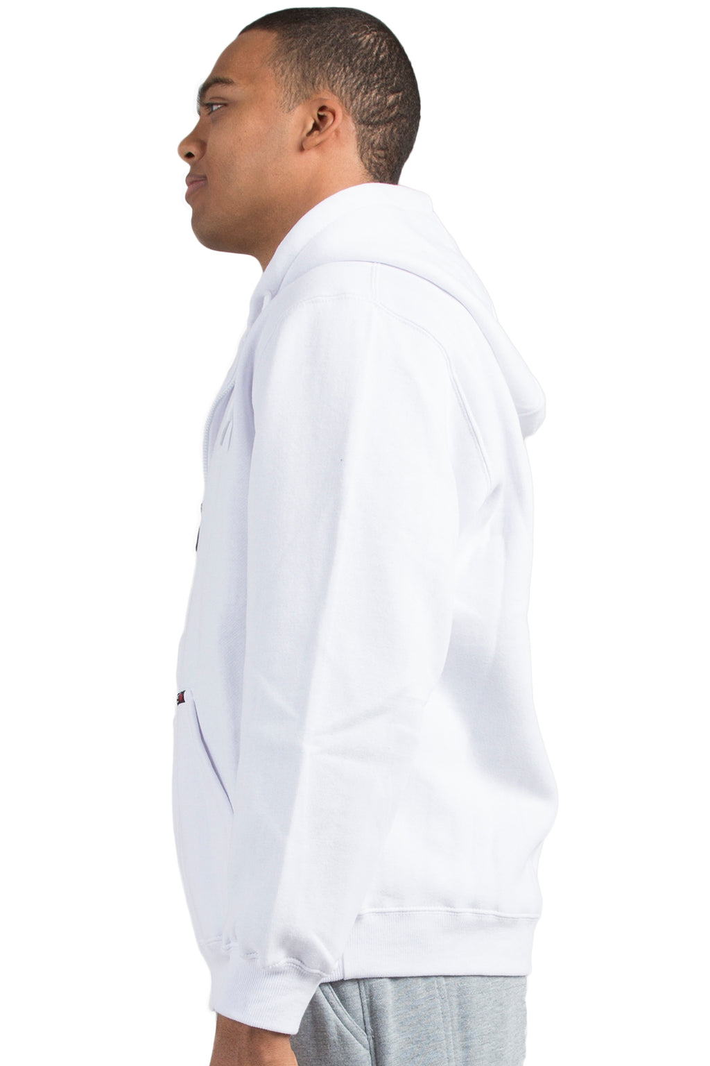 Vibes Men's Fleece Zip Up Hoodie Jackets Kangaroo Pockets Rib Bottom