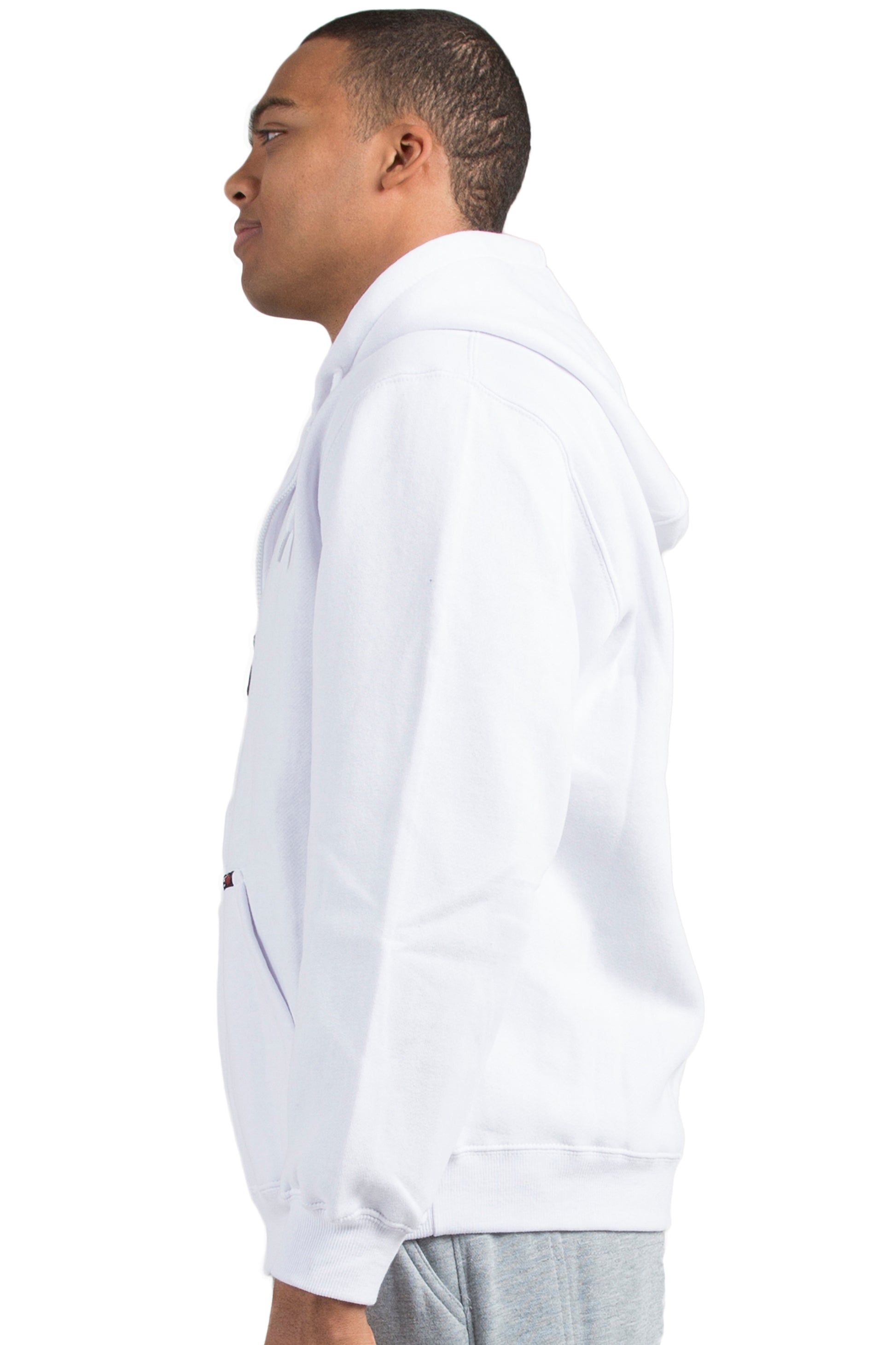 Vibes Men's Fleece Zip Up Hoodie Jackets Kangaroo Pockets Rib Bottom