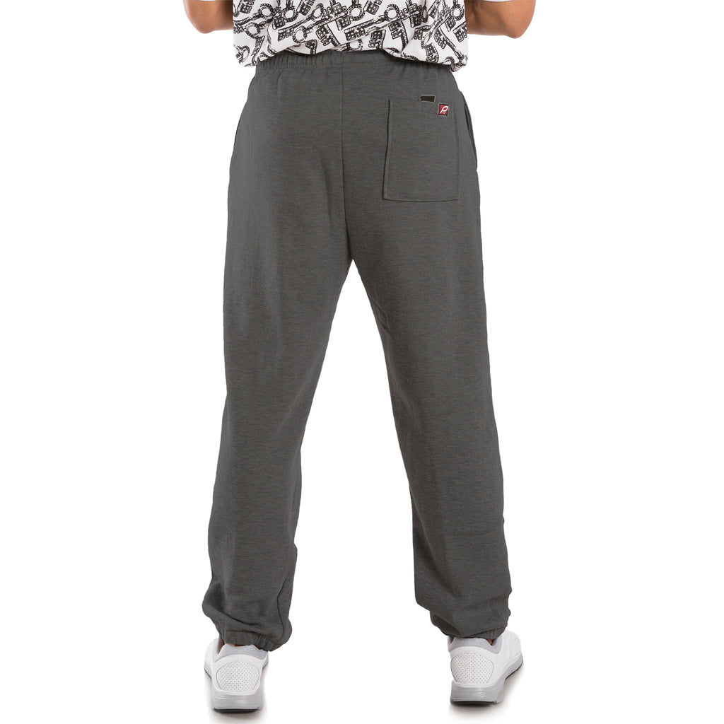Vibes Men's Fleece Pull-On Sweatpants Relaxed Fit Elastic Bottom