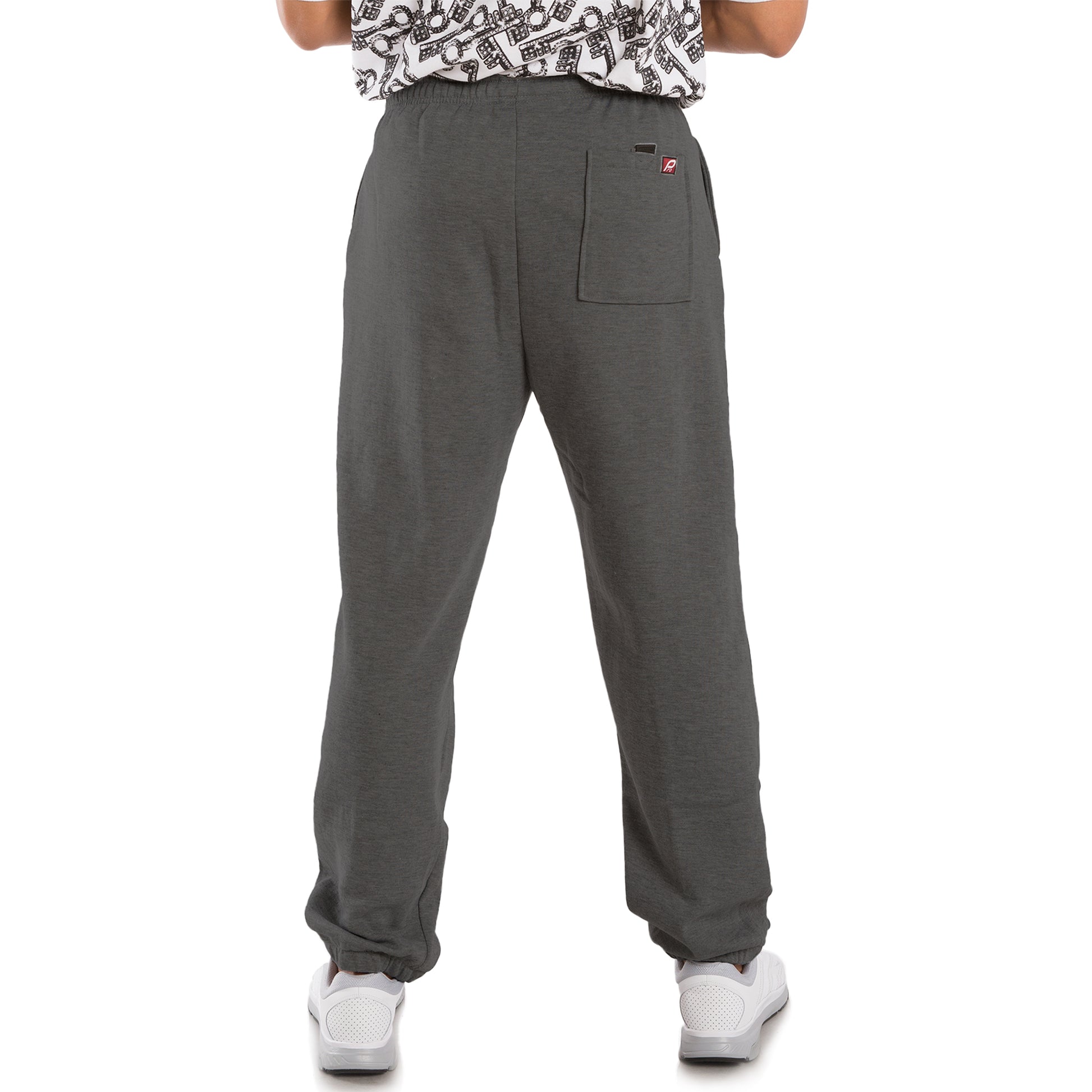 Vibes Men's Fleece Pull-On Sweatpants Relaxed Fit Elastic Bottom