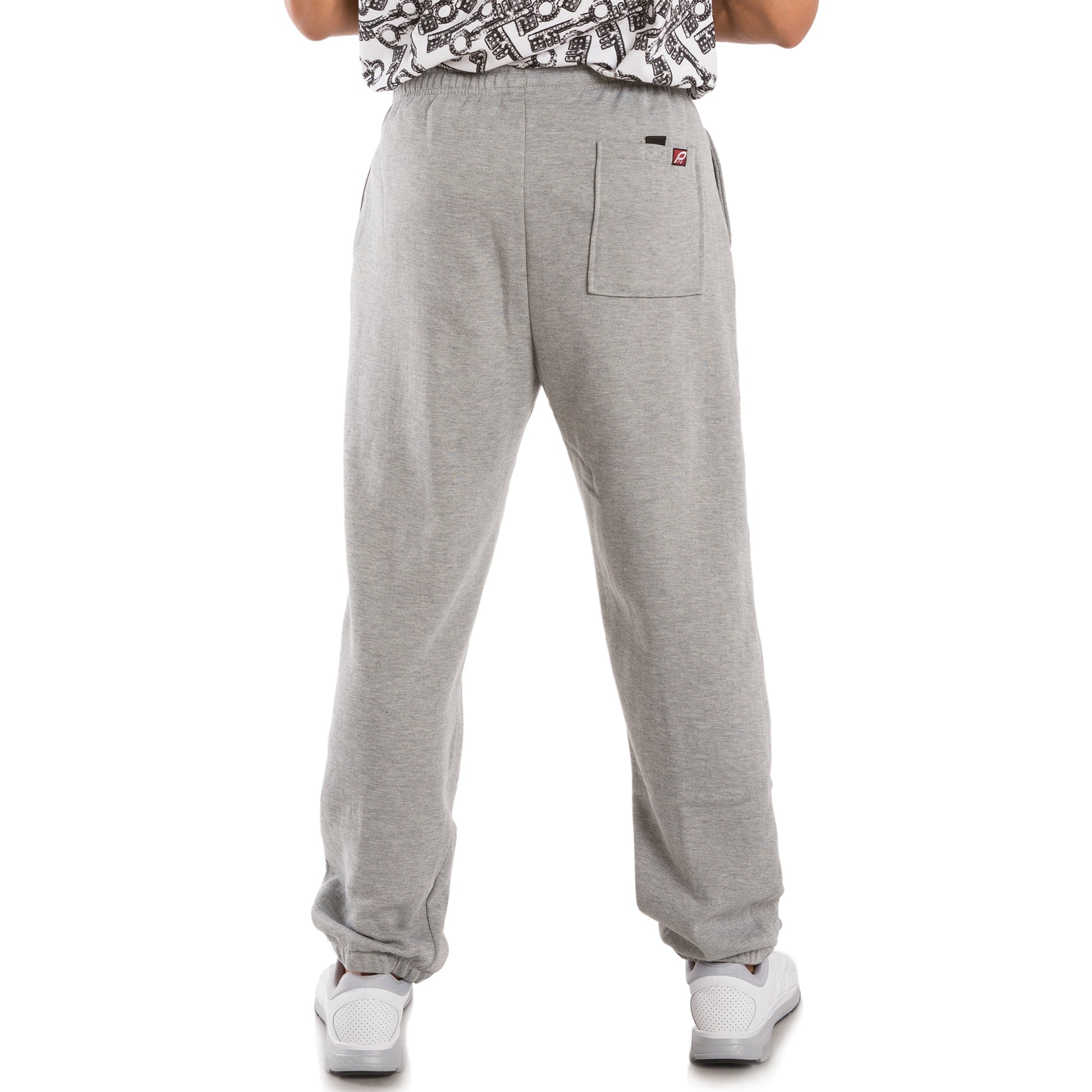 Vibes Men's Fleece Pull-On Sweatpants Relaxed Fit Elastic Bottom