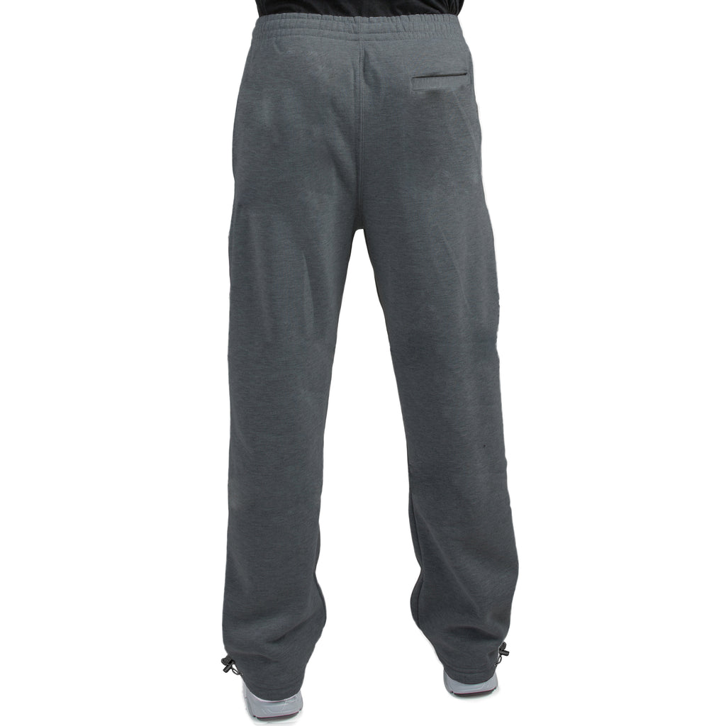 Vibes Men's Cargo Zipper Pocket Sweatpants Adjustable Bungee Cord open bottom