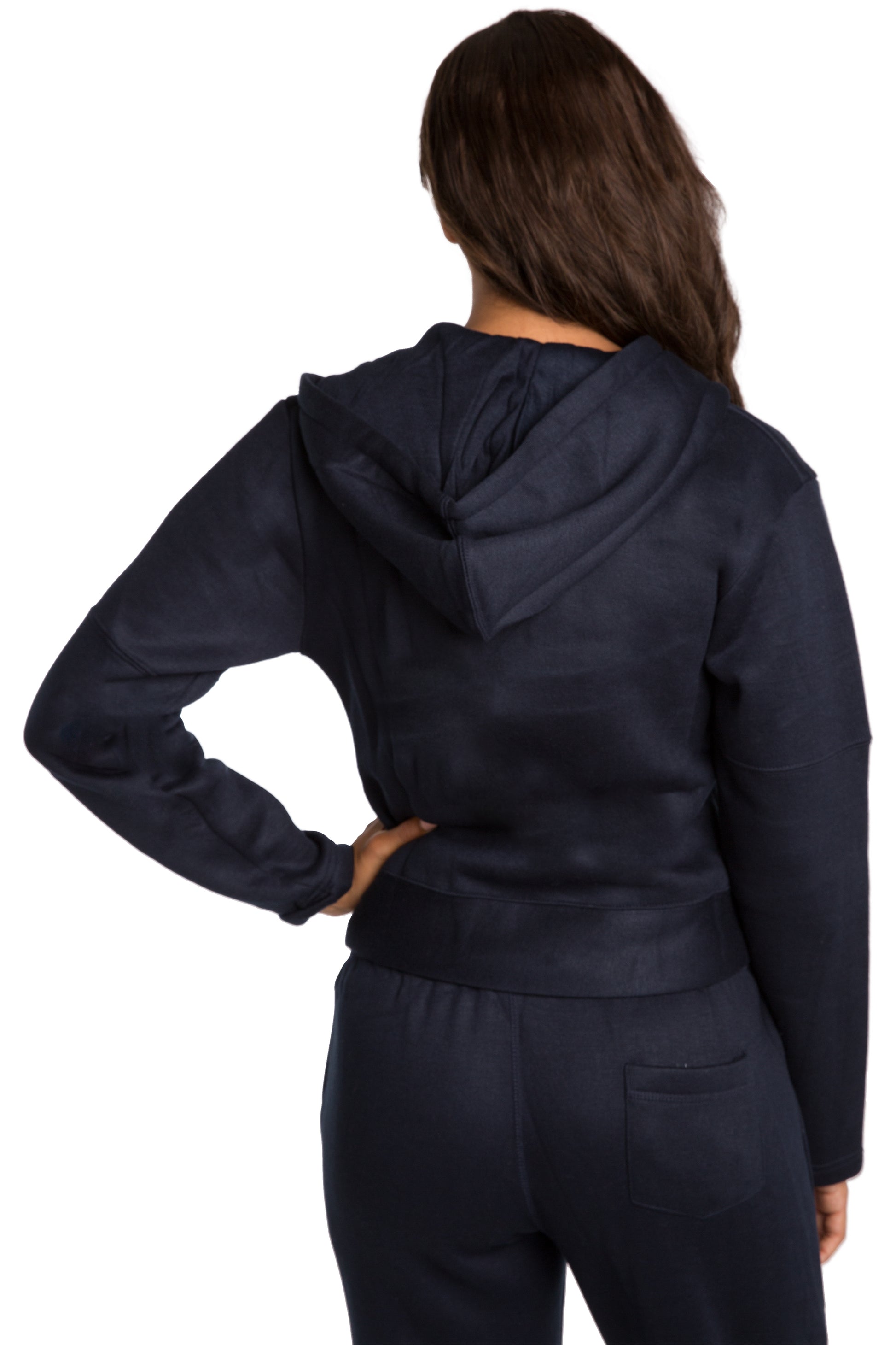 Sweet Vibes Womens Fleece Hoodie Sweatshirt Long Sleeve Full-Zip zipper pockets
