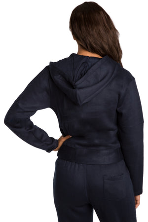 Sweet Vibes Womens Fleece Hoodie Sweatshirt Long Sleeve Full-Zip zipper pockets