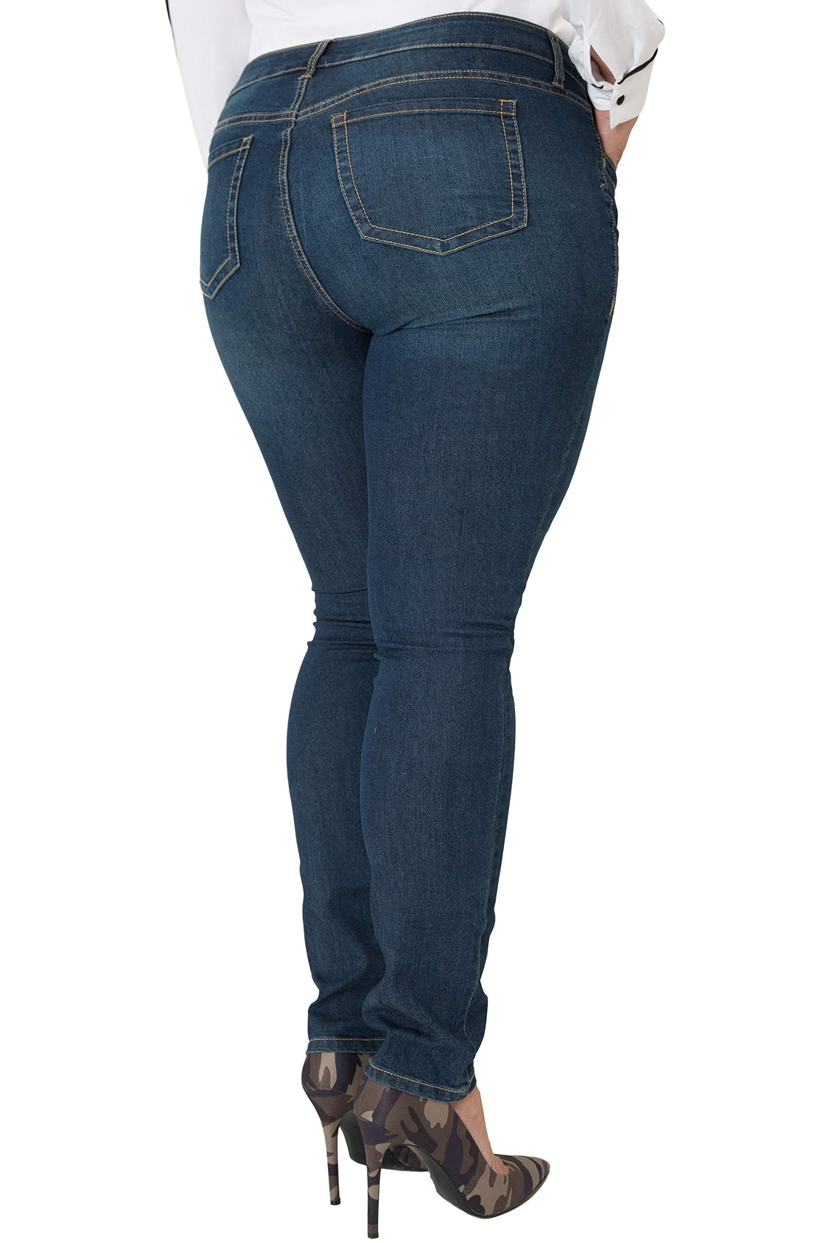 Miss Halladay Plus Size Women's Midrise Skinny Jeans