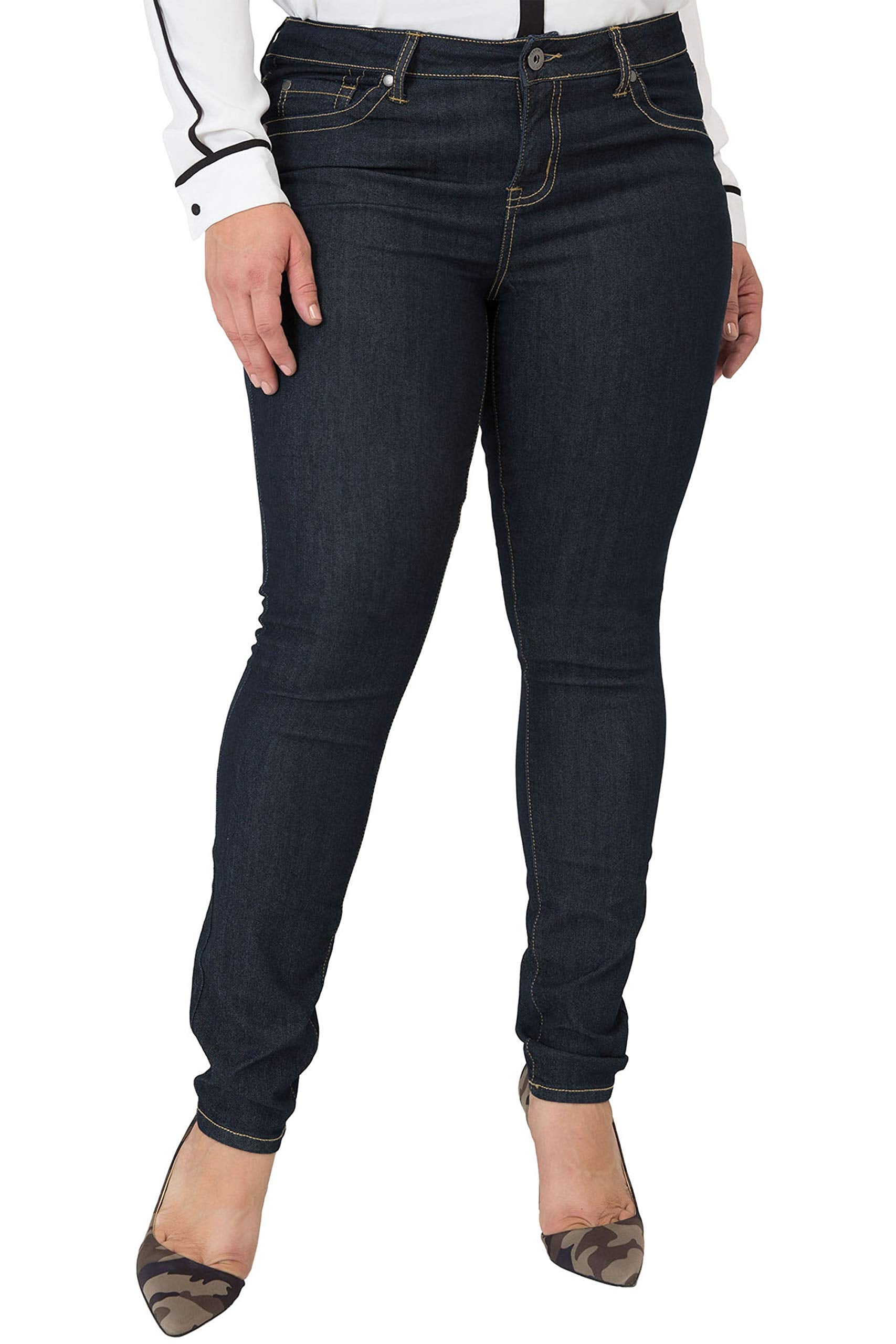 Miss Halladay Plus Size Women's Midrise Skinny Jeans