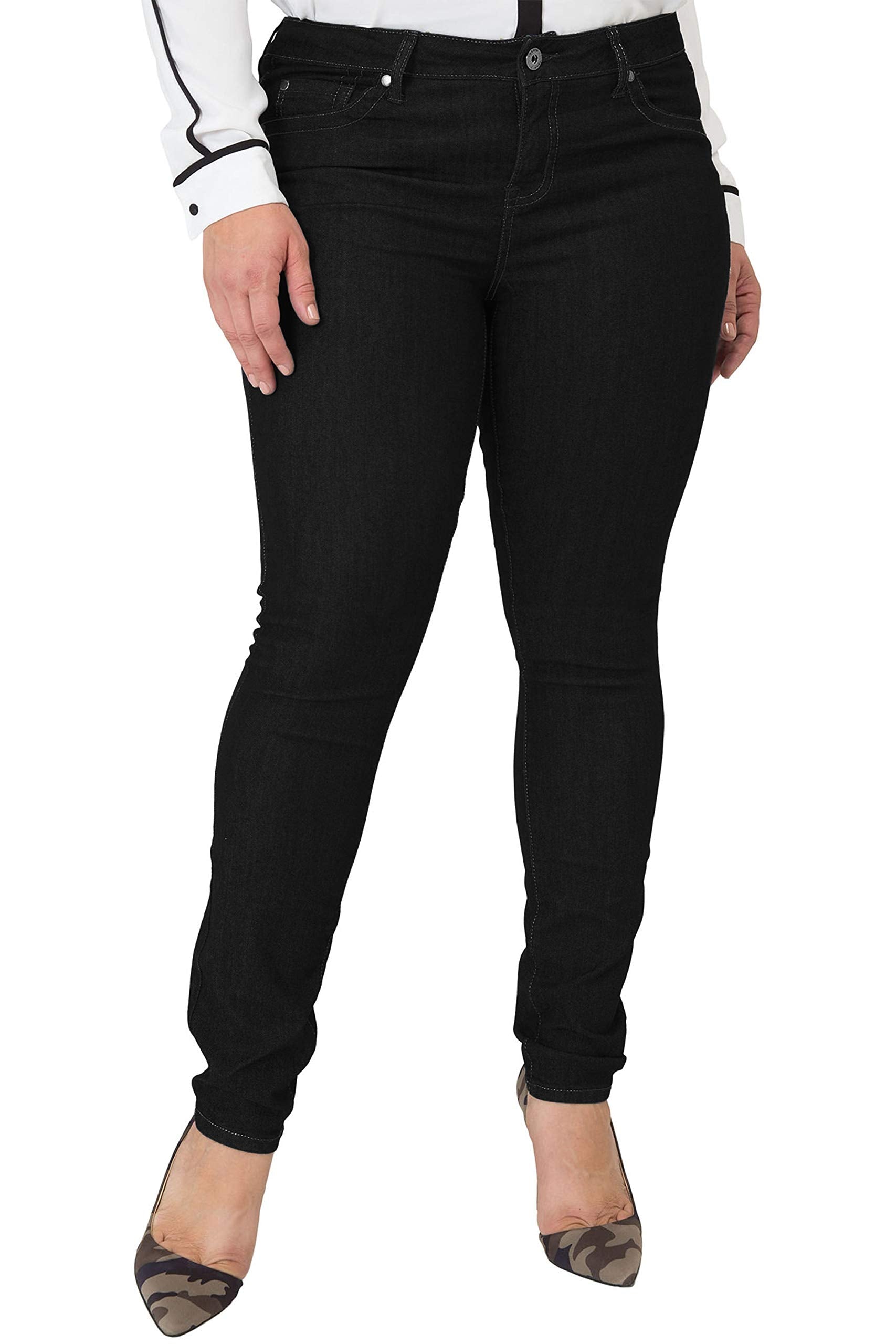 Miss Halladay Plus Size Women's Midrise Skinny Jeans