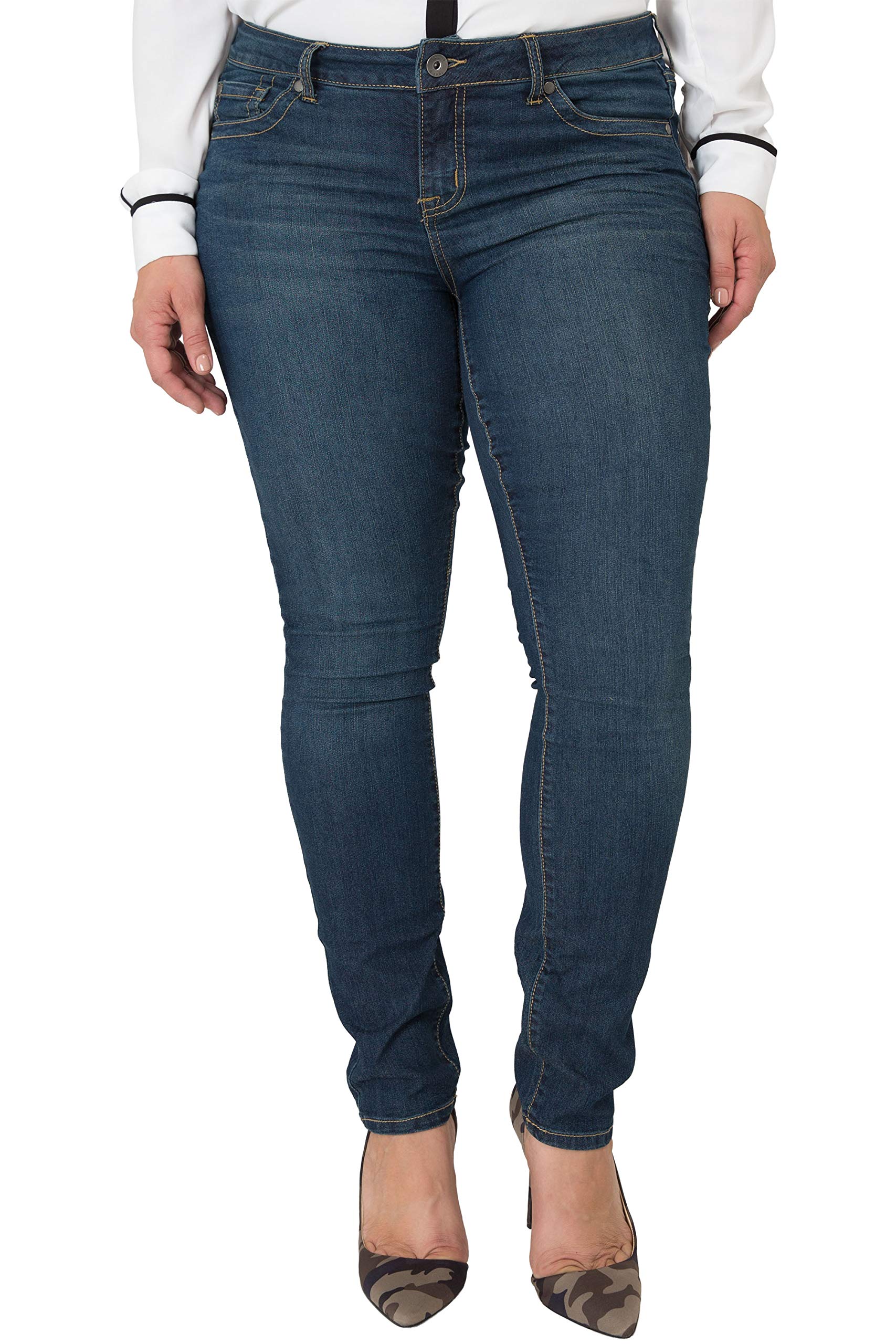 Miss Halladay Plus Size Women's Midrise Skinny Jeans