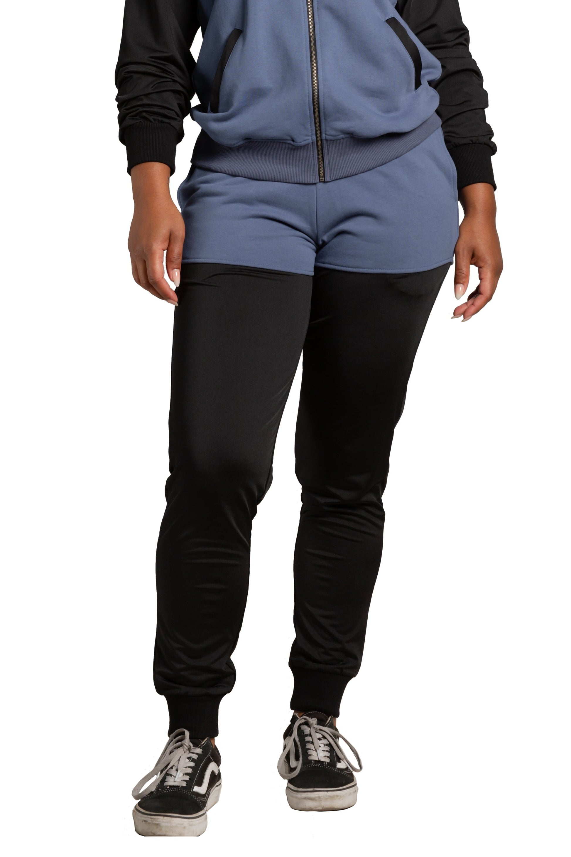 Poetic Justice Women's Contrast Blocked Jogger