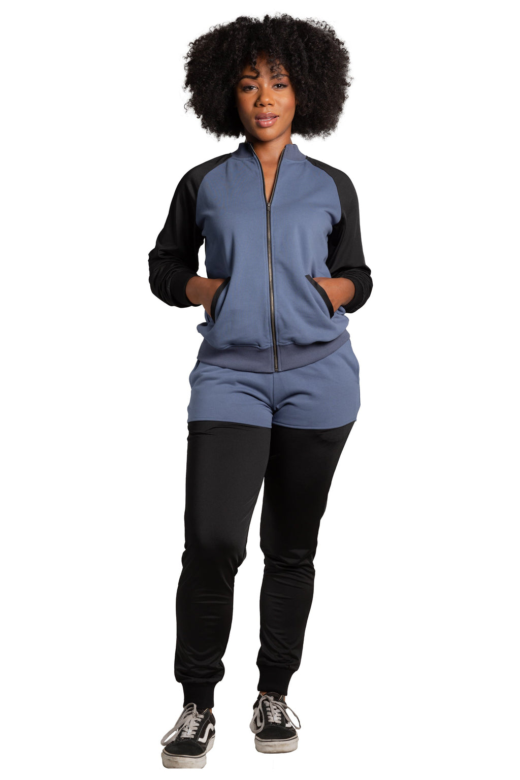 Poetic Justice Women's Contrast Blocked Jogger
