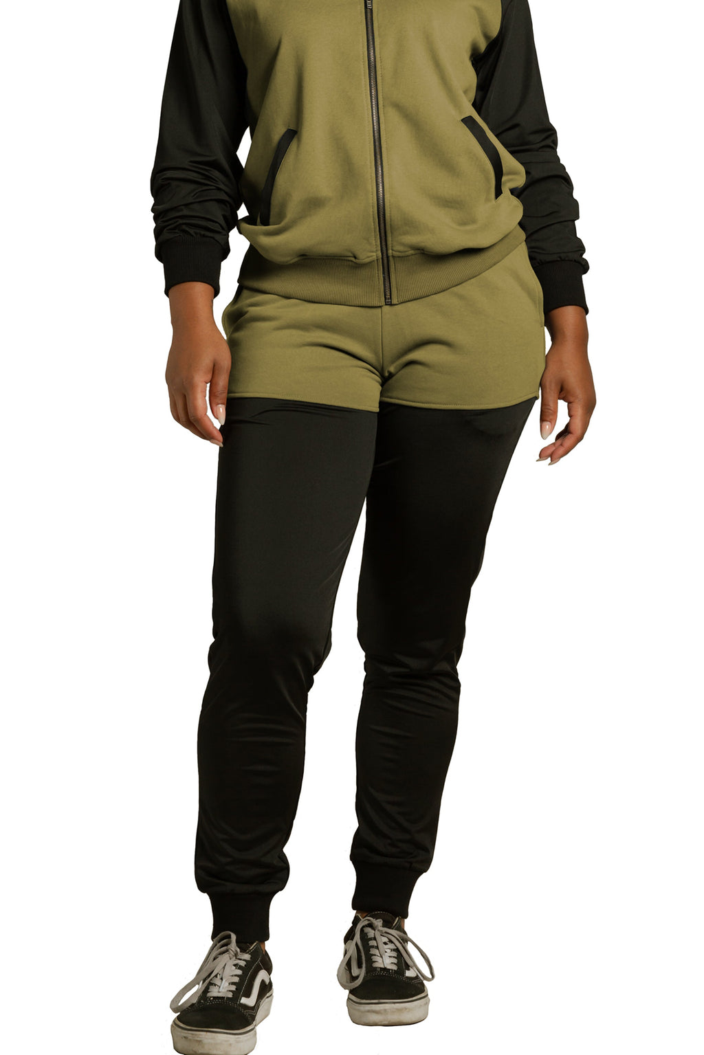 Poetic Justice Women's Contrast Blocked Jogger