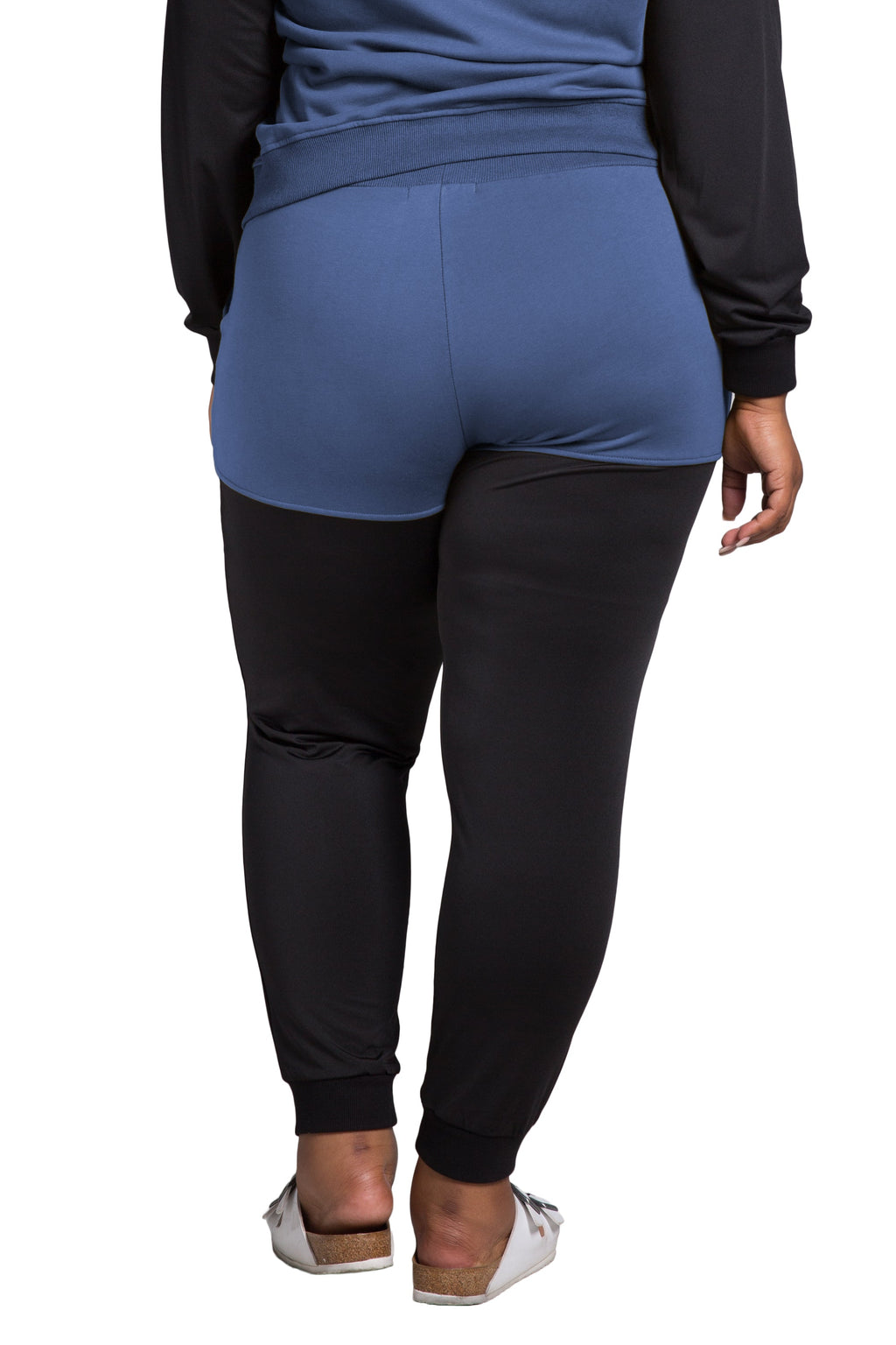 Poetic Justice Women's Plus Size Contrast Blocked Jogger