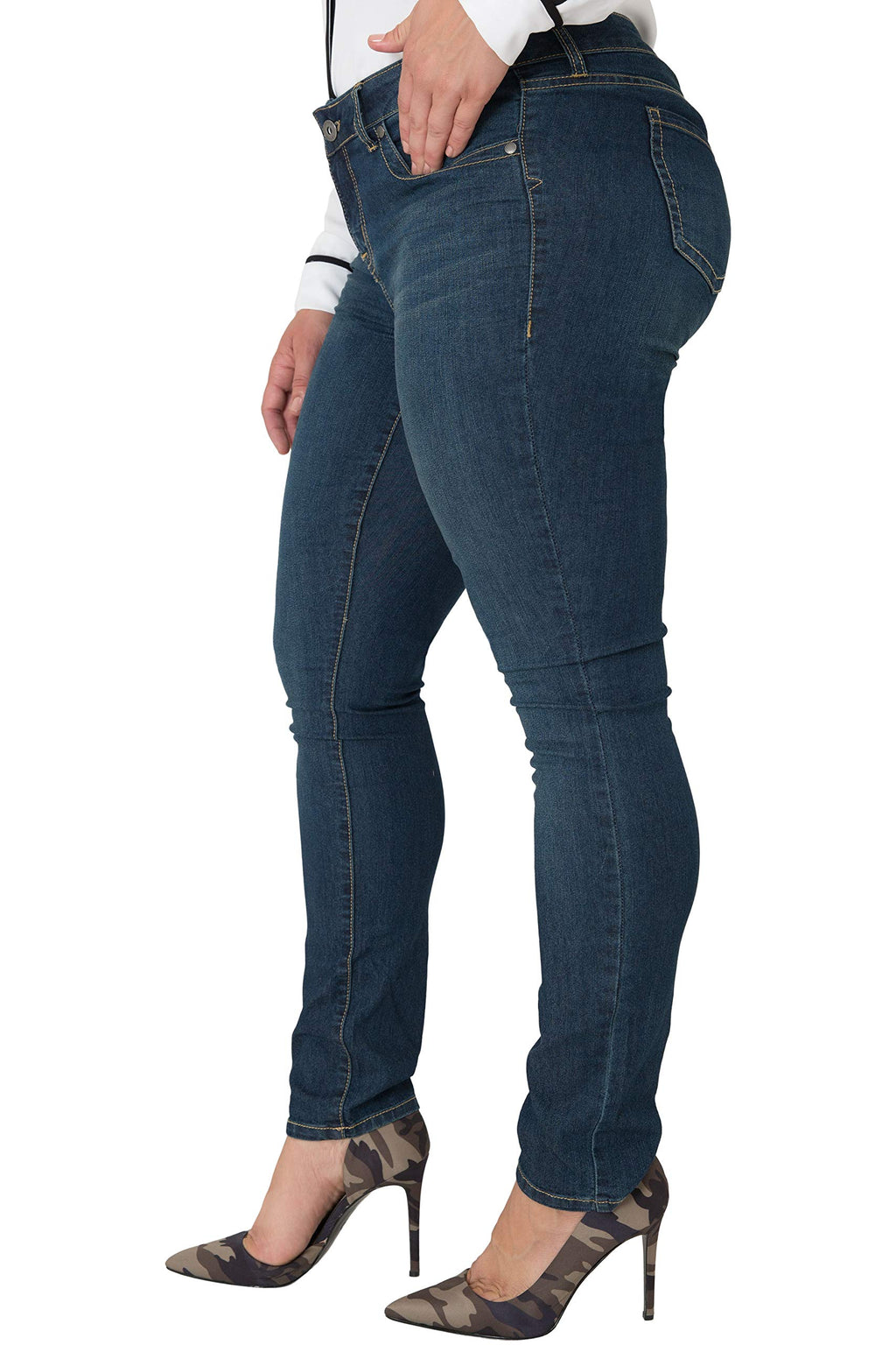Miss Halladay Plus Size Women's Midrise Skinny Jeans