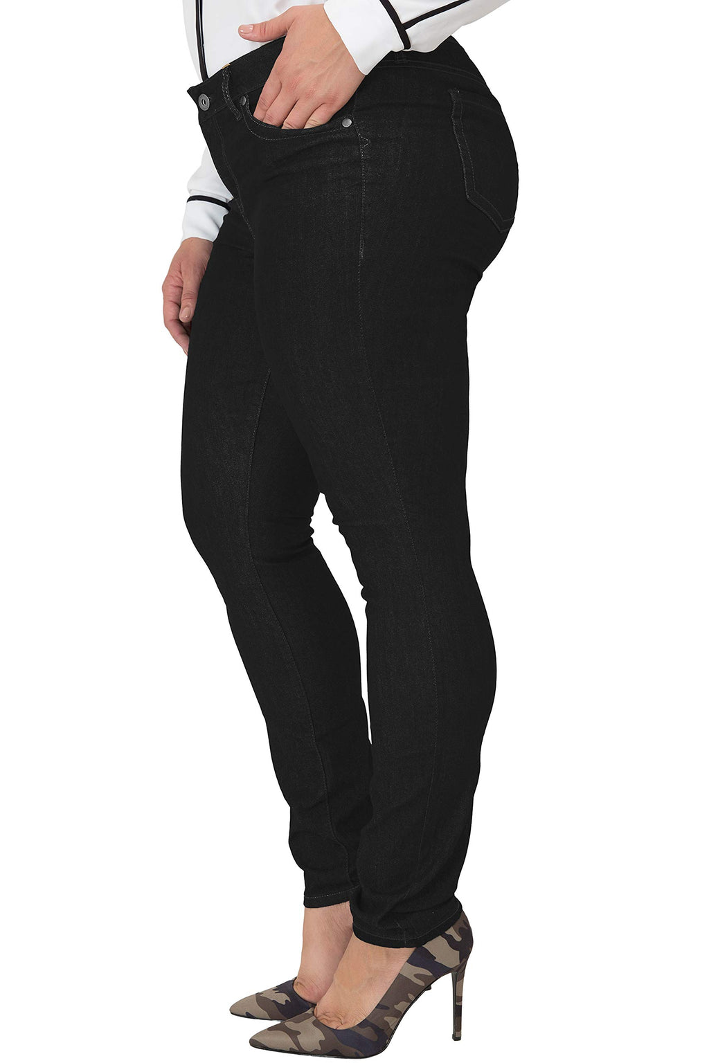 Miss Halladay Plus Size Women's Midrise Skinny Jeans