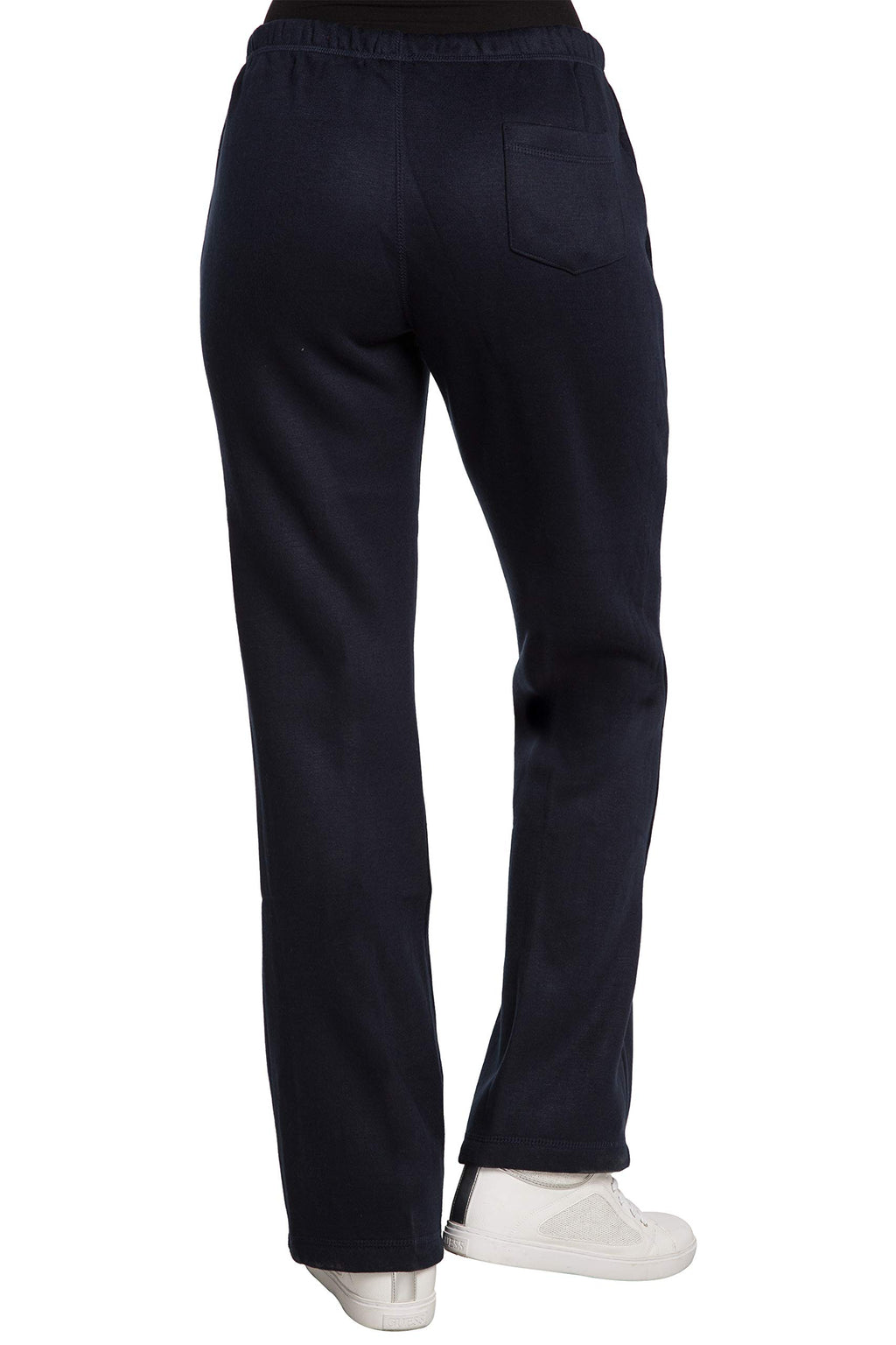 Sweet Vibes Womens Fleece Sweatpants Drawstring Waist Flare Bottom Pants