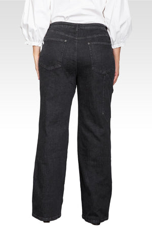 Plus Size High Waist Utility Performance Jeans-Rinse Black