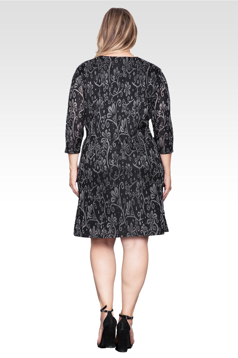 Esme Women's Plus Size Floral Crochet Mini Dress