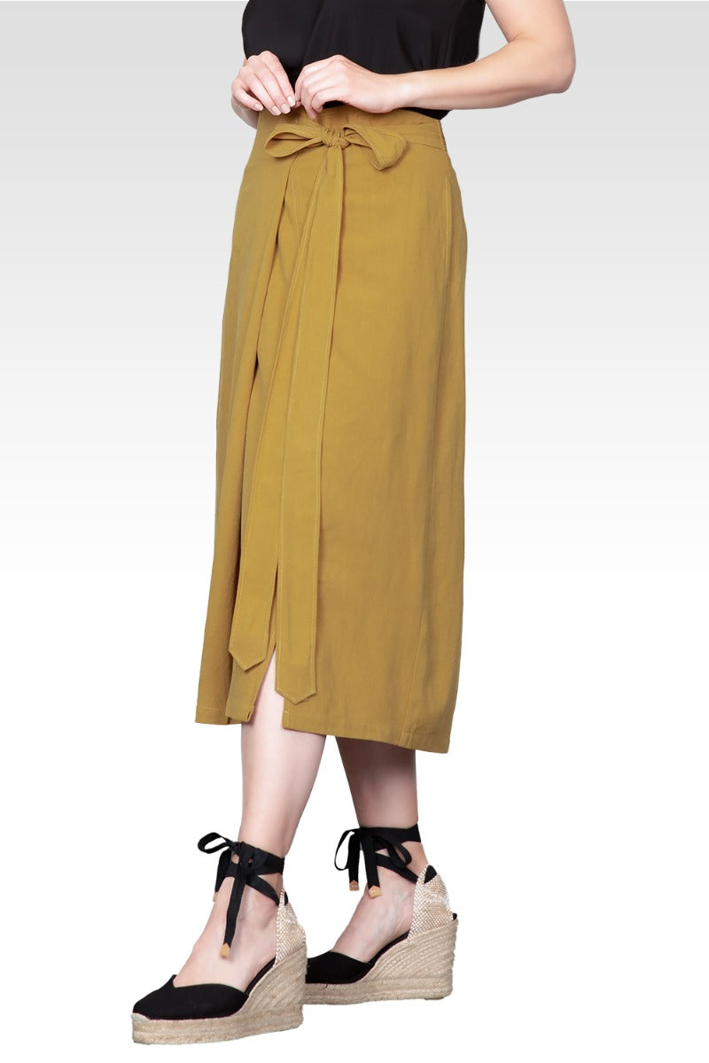 Wrap Style Maxi Skirt